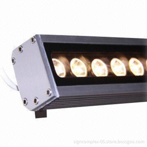 LED Wall Washer with High Efficiency PMMA Optical Lens, Suitable for DMX512 Protocol